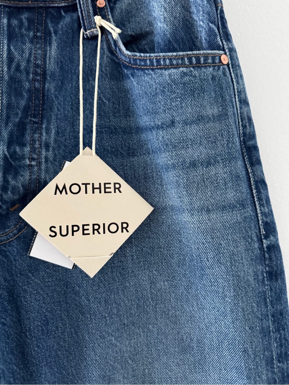 Sz27 NWT MOTHER SUPERIOR The Dodger Button Flood Wide-Leg Jeans - Picture 5 of 12